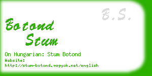 botond stum business card